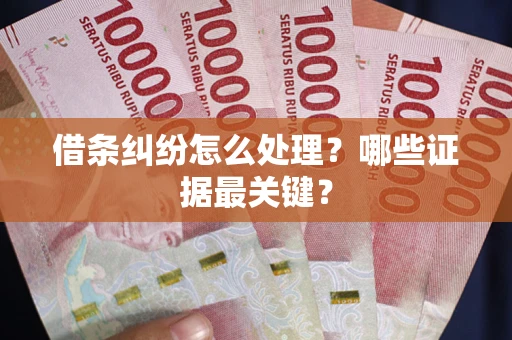 北京借条纠纷怎么处理？哪些证据最关键？