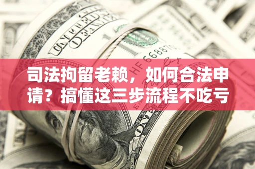 北京司法拘留老赖，如何合法申请？搞懂这三步流程不吃亏！