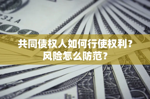 北京共同债权人如何行使权利？风险怎么防范？